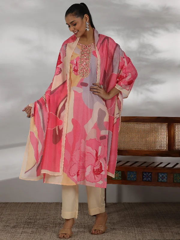 Fashionable In The Times Warm Atmosphere Cream Printed Cotton Blend Straight Suit With Dupatta Fashionable In The Times Warm Atmosphere Cream Printed Cotton Blend Straight Suit With Dupatta
