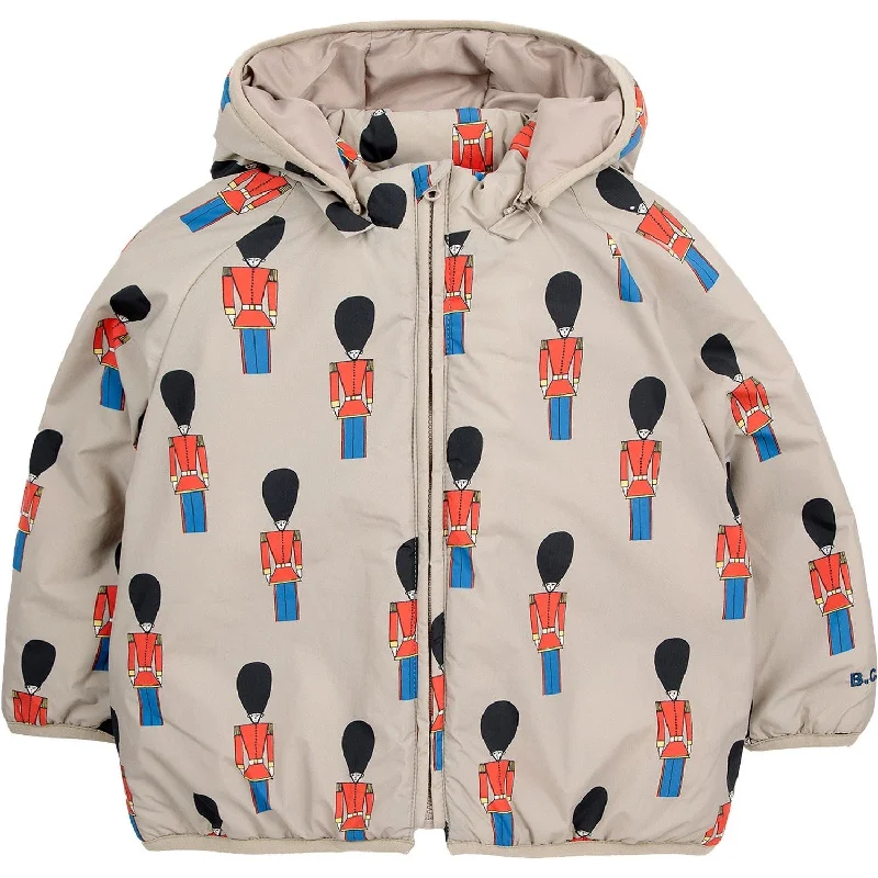 Skirt style Bobo Choses Beige Little Tin Soldiers All Over Padded Anorak