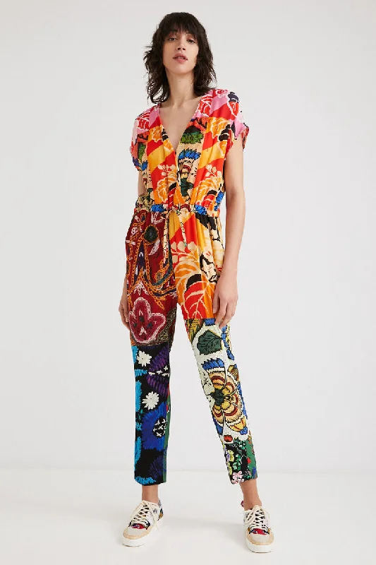 Fashion Classic Cute Style Desigual Wrap Jumpsuit Designed by M.Christian Lacroix