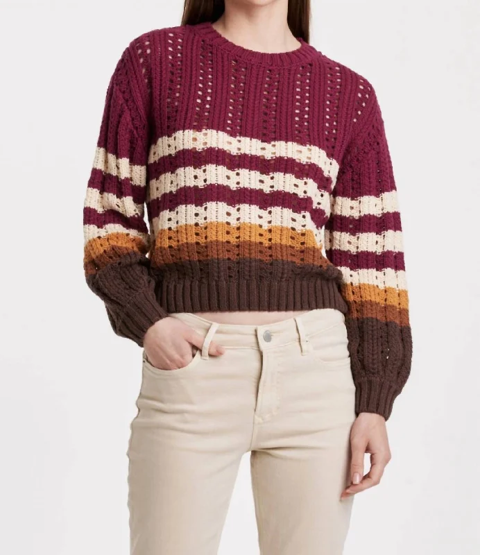 Lazy Home Diamond Series Ginger Sweater In Dusk Snowfall