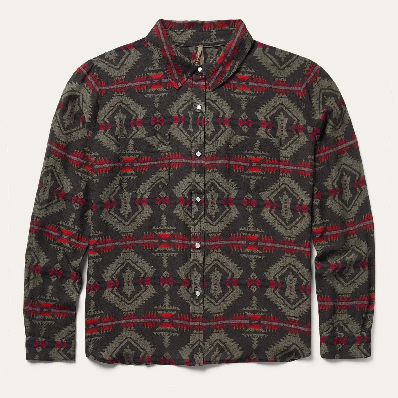 Artistic Temperament Versatile Items Aztec Snap Front Shirt