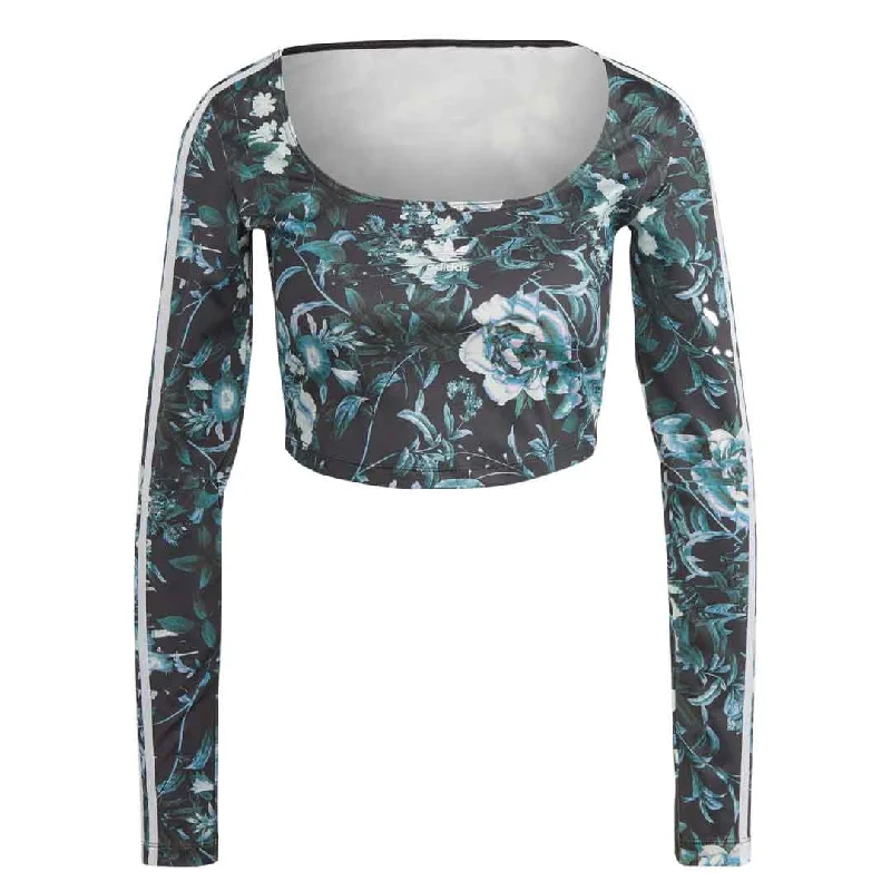 Must-have For Autumn And Winter Age-reducing Style adidas - Women's Originals All Over Flower Print T-Shirt (II3194)