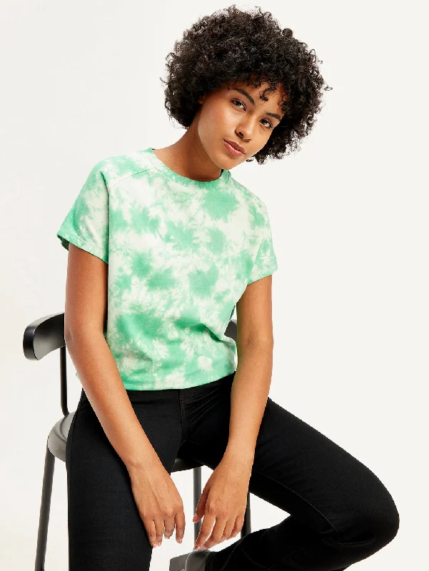 Sweet Style Eye-catching Personality Women's Solid Regular Fit T-Shirt