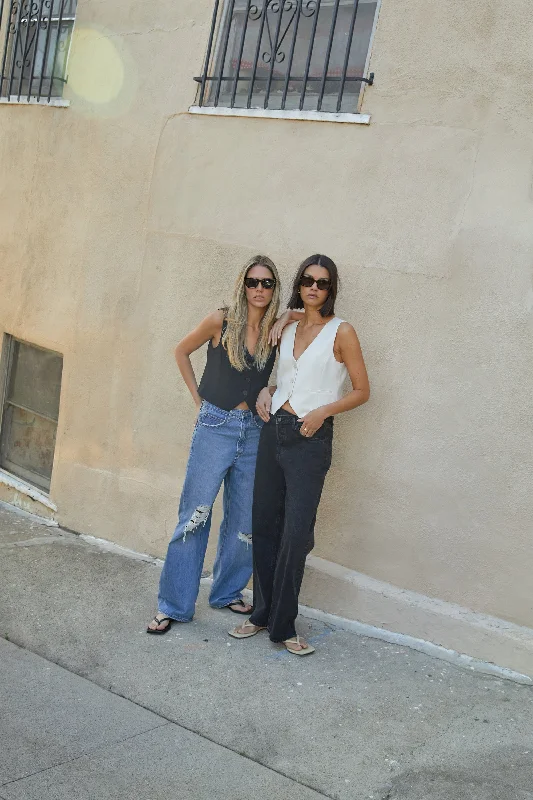 Sports And Leisure Celebrity Must-have RELAXED STRAIGHT LEG JEAN