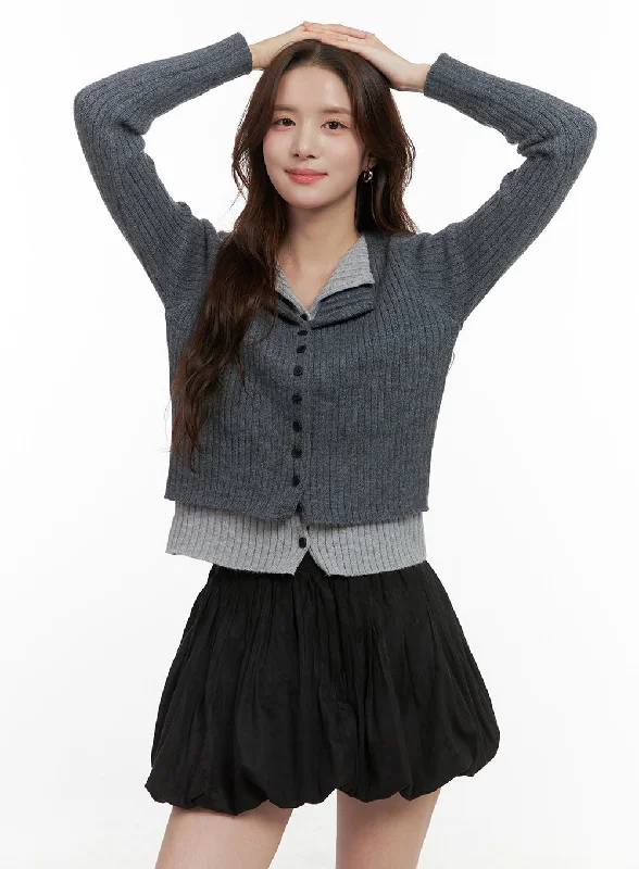 Floral Prints Autumn Selection Cozy Chic Buttoned Cardigan OO421