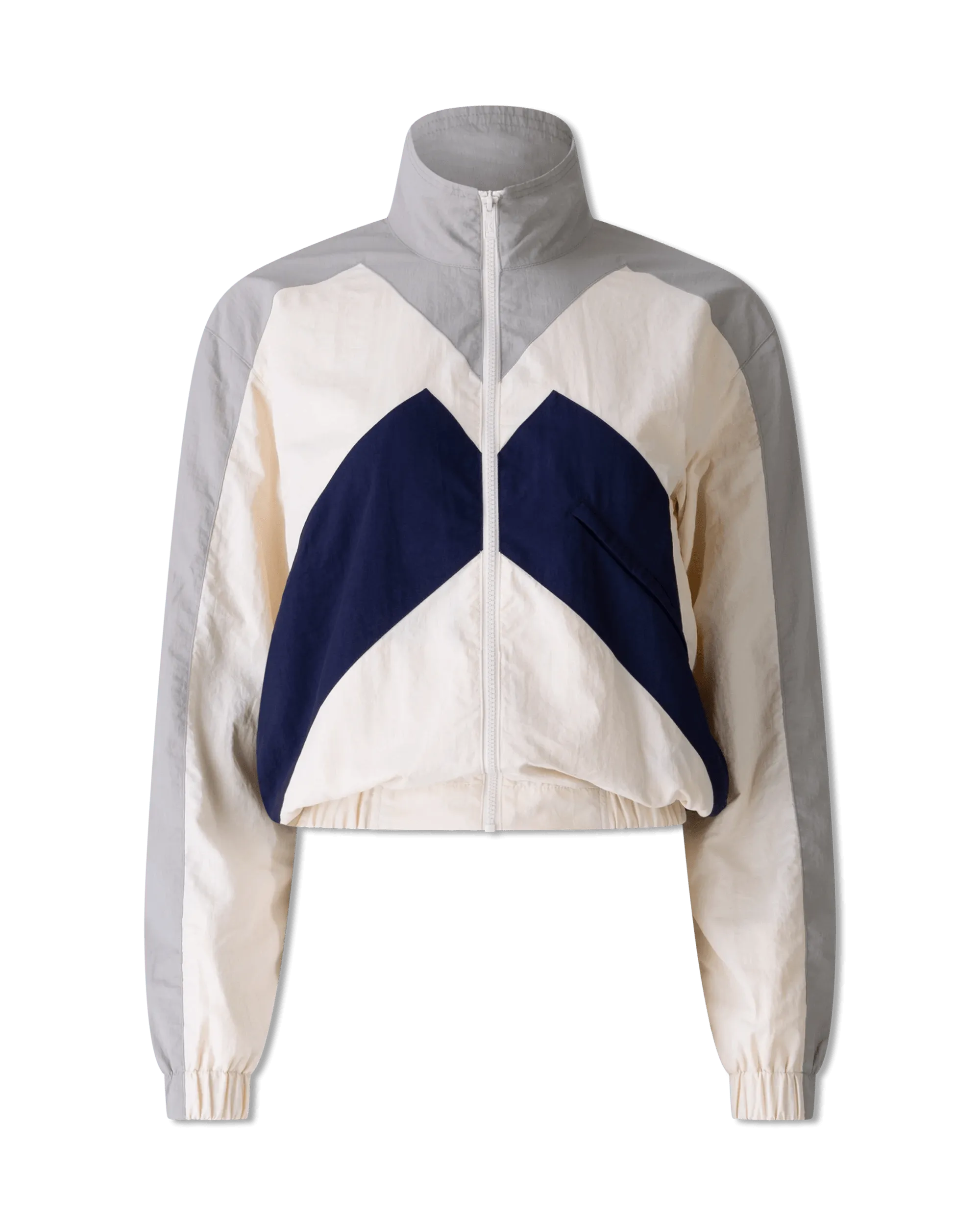 Personalized Design Carefree Style Panelled Zip Jacket