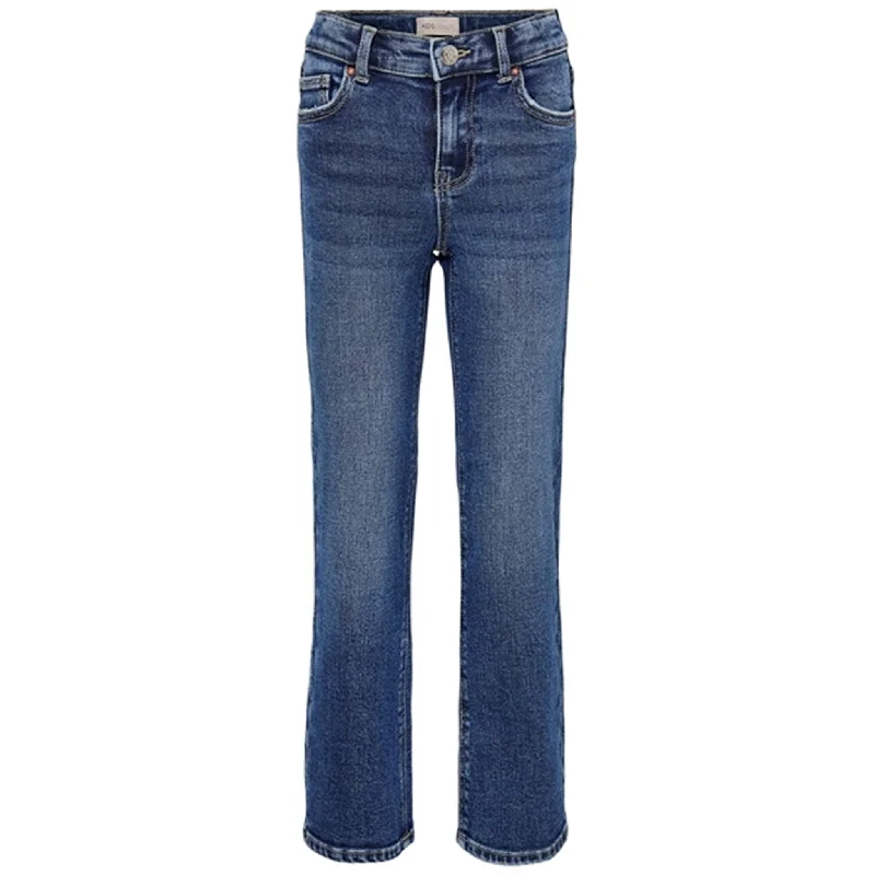 Classic And Versatile Stretch Design Kids ONLY Medium Blue Denim Juicy Wide Leg Noos Jeans