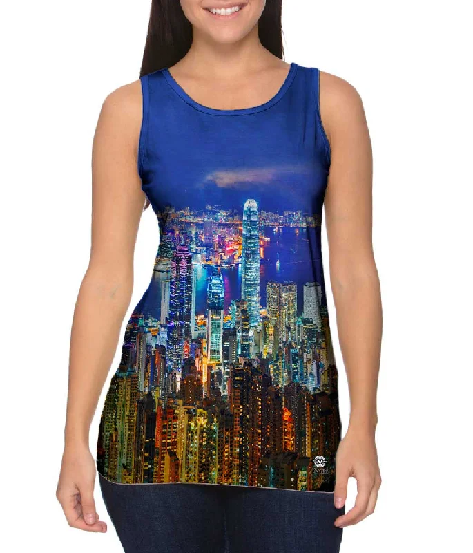 New Products Romantic And Fresh Glowing Hong Kong Night Skyline