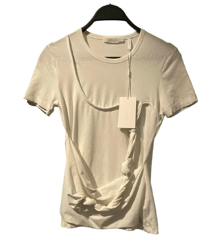 Fashionable And Fashionable Luxury Temperament Helmut Lang/T-Shirt/XS/Cotton/WHT/