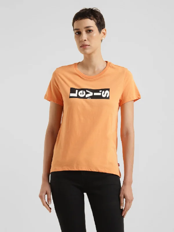 French Style French Style Women's Brand Logo Crew Neck T-shirt