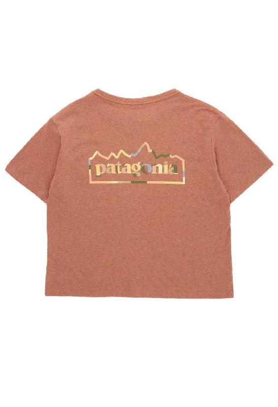 Tropical Style High-end Design Patagonia Women's Unity Fitz Easy Cut Responsibili-Tee - Sienna Clay Tropical Style High-end Design Patagonia Women's Unity Fitz Easy Cut Responsibili-Tee - Sienna Clay