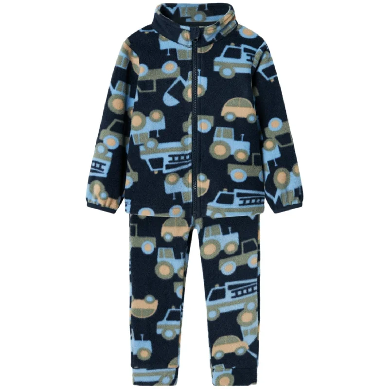 Comfortable Mind End Of The Year Name It Dark Sapphire Spektra Fleece Set AOP