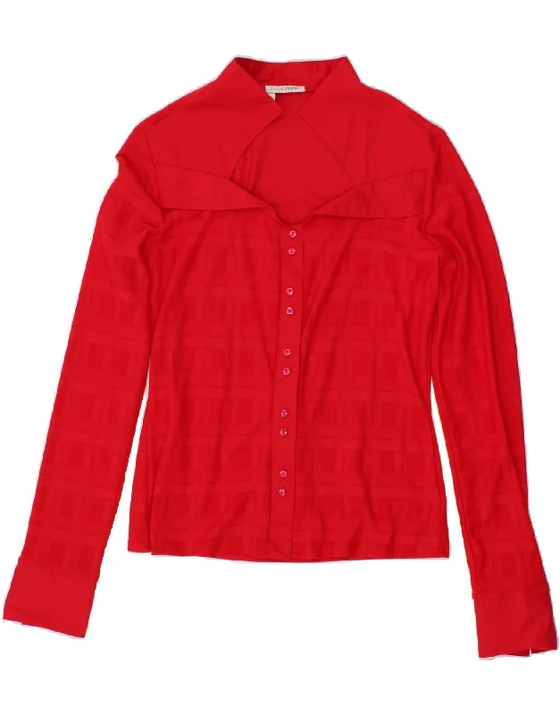 High-quality Styles Lively And Youthful NARACAMICEE Womens Shirt Blouse US 4 Small Red Check Polyamide High-quality Styles Lively And Youthful NARACAMICEE Womens Shirt Blouse US 4 Small Red Check Polyamide