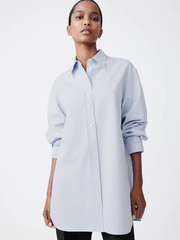 Cute Design Comfortable And Cold-proof Santos Oxford Shirt in Mist