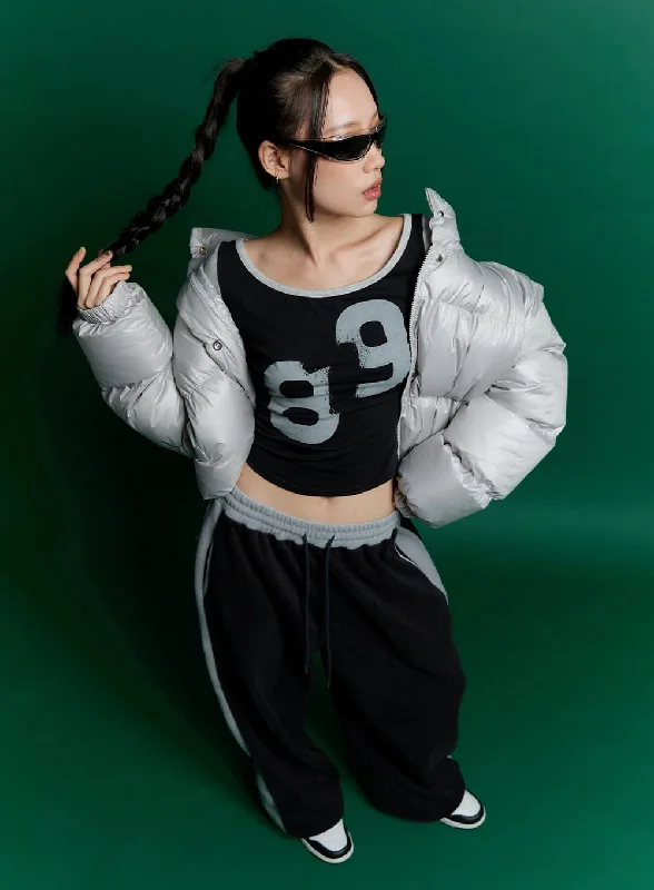 New Products New Products Chic Detachable Crop Puffer Jacket CN401