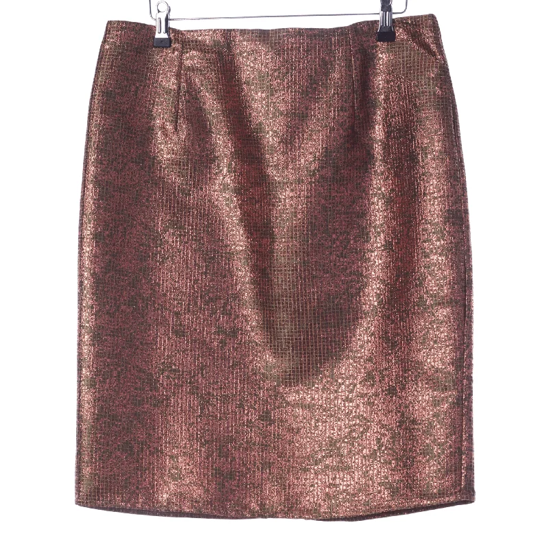 Comfortable Fashion Double-sided Wear True Decadence Gold Sparkly Metallic Skirt UK Size 14
