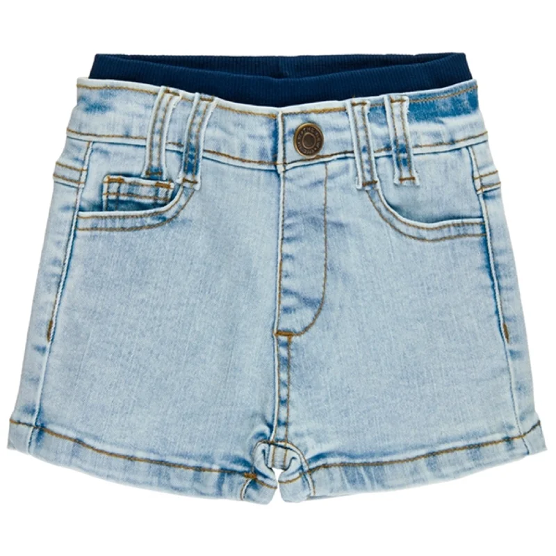 European Plan Youthful Street Fashion THE NEW Siblings Light Blue Wash Garen Denim Shorts