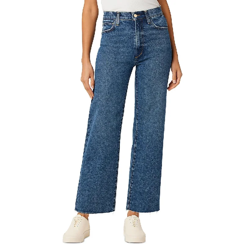 Bright Colors Street Cool Joe's Womens The Blake Released Hem Denim Wide Leg Jeans