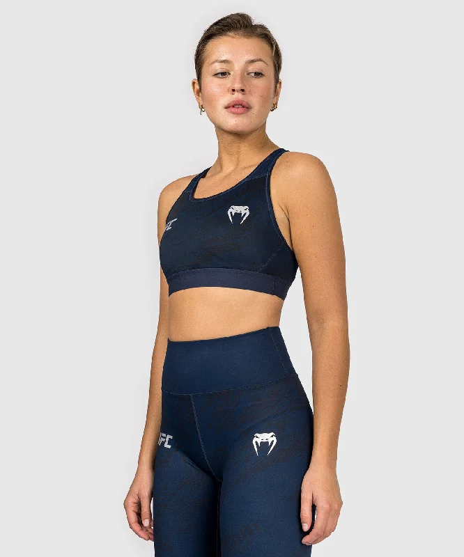 Comfortable down UFC Fusion by Venum Fight Week Women’s Sports Bra - Oceanic Blue