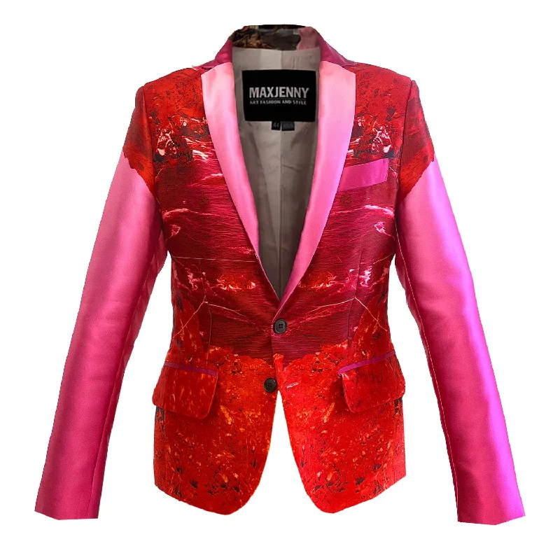 Retro Design Avant-garde Design Woman´s blazer jacket österlen red pink