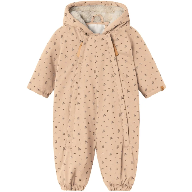 Fashionable And Fashionable Sports Fashion Lil'Atelier Rugby Tan Aop Gerda Snowsuit AOP
