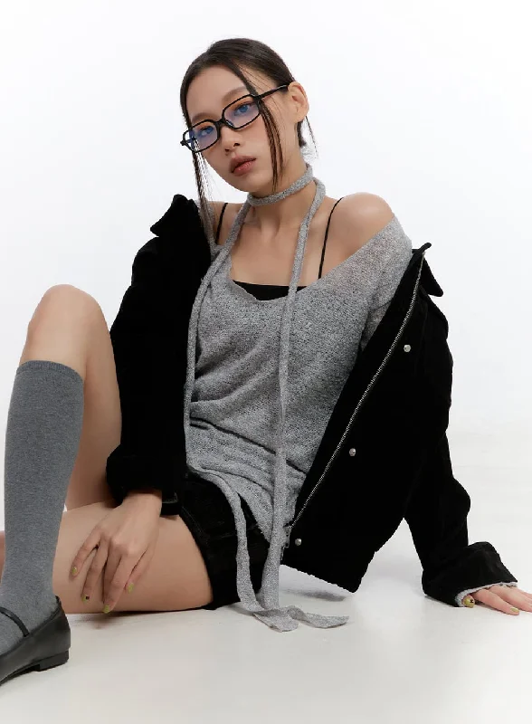 Sports And Leisure Carefree Zip Up Collar Jacket CO431