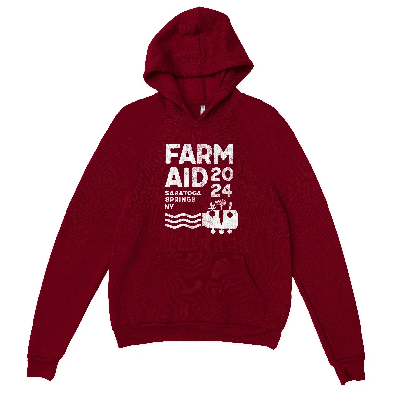 Floral Prints Elegant And Noble Farm Aid 2024 Distressed Logo Pullover Hoodie – Cranberry Floral Prints Elegant And Noble Farm Aid 2024 Distressed Logo Pullover Hoodie – Cranberry