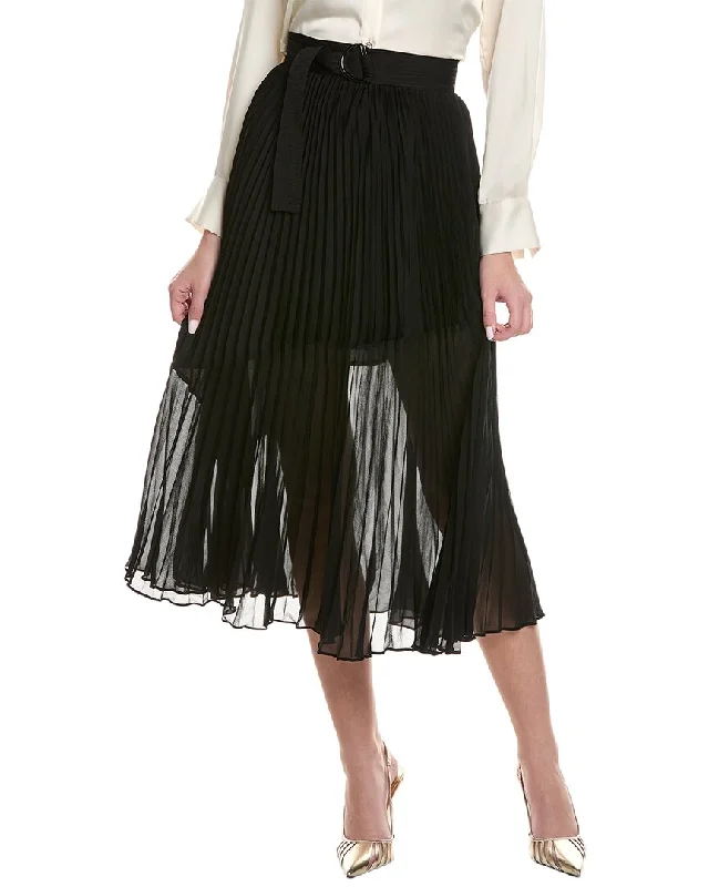 Retro Fashion Urban Sense Reiss Anya Pleat Skirt