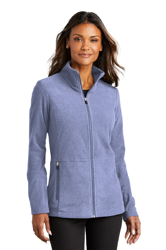 Sports Casual Style Port Authority Womens Accord Pill Resistant Microfleece Full Zip Jacket - Ceil Blue