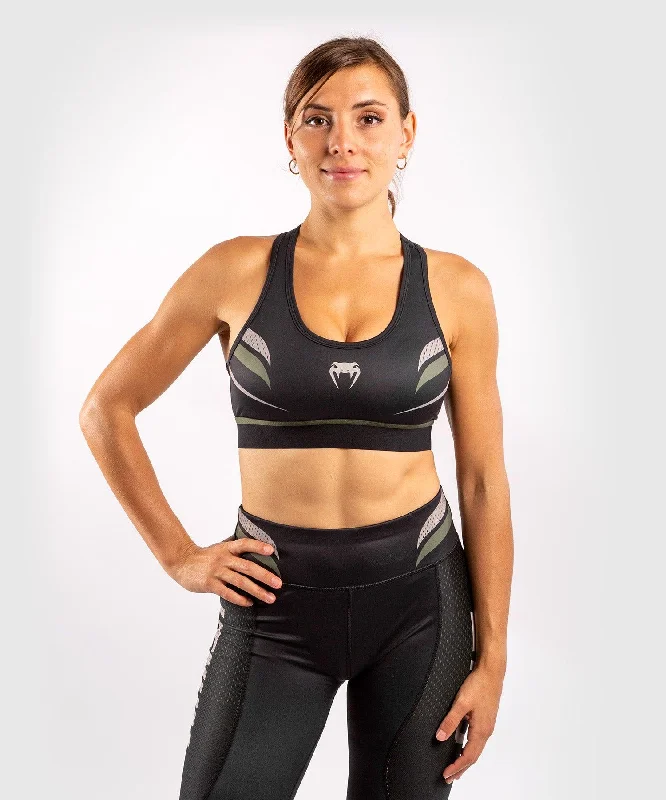 Luxury and fashionable Venum ONE FC Impact Sport Bra - Black/Khaki