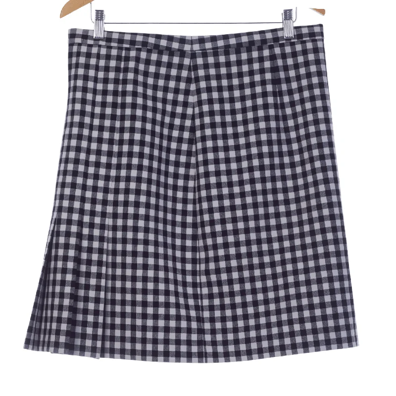 Affordable selection Diane Von Furstenberg Black and White Check Skirt UK SIze 16