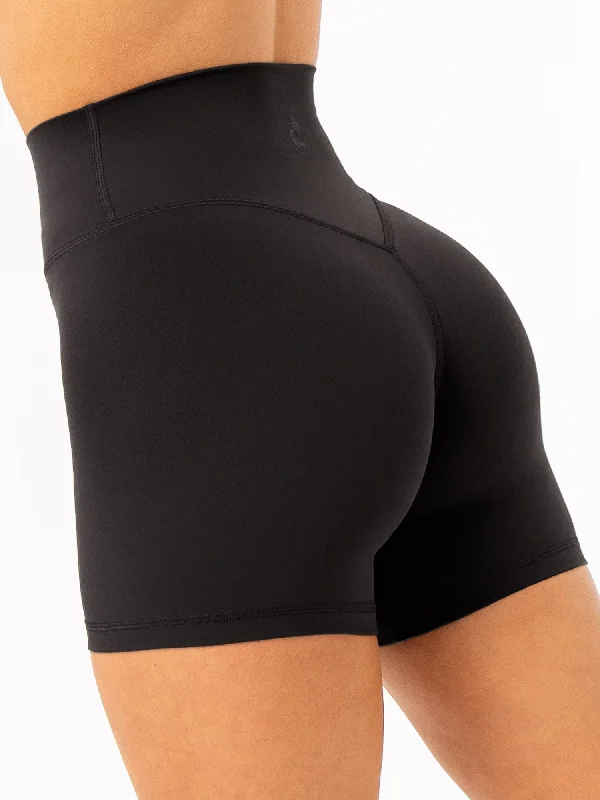 Soft And Comfortable Stunning Fashion NKD High Waisted Shorts - Black