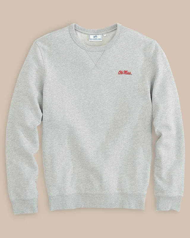 Fashionable In The Times Elegant And Simple Ole Miss Upper Deck Pullover Sweatshirt