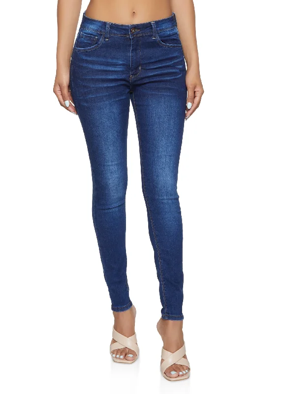 Basic Version Warm And Comfortable WAX Whiskered Jeans