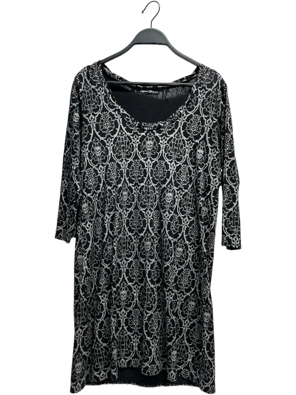 Minimal Classic Girl Style HYSTERIC GLAMOUR/LS T-Shirt/FREE/All Over Print/Cotton/BLK/ Minimal Classic Girl Style HYSTERIC GLAMOUR/LS T-Shirt/FREE/All Over Print/Cotton/BLK/