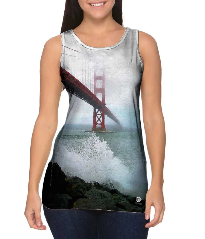Simple Matching Avant-garde Design Golden Gate Bridge Fog