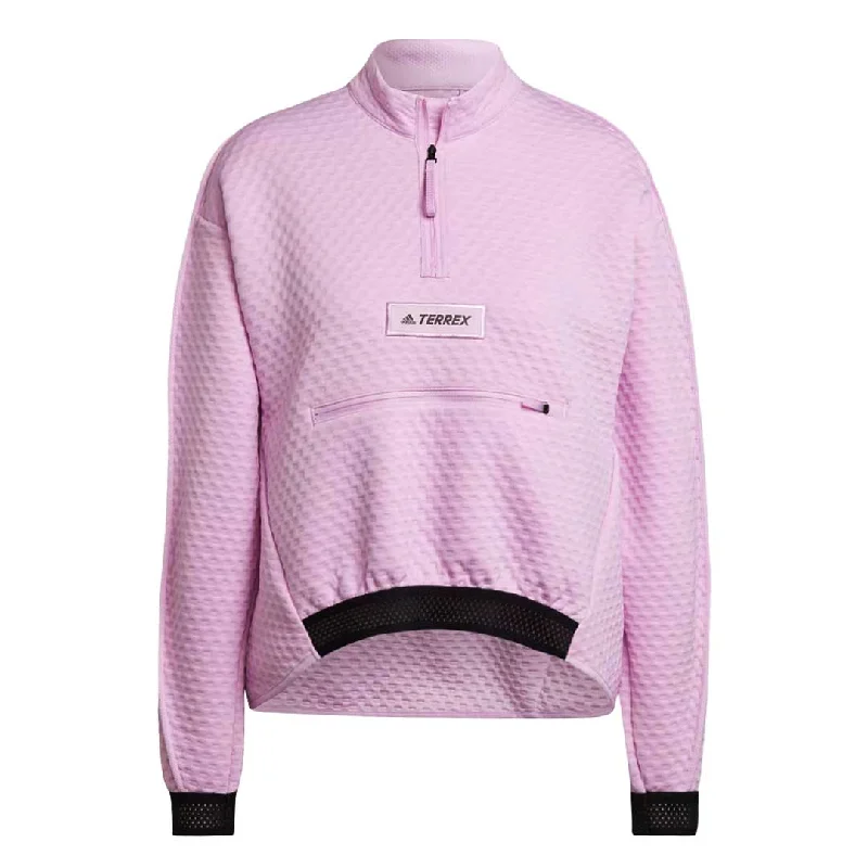Autumn Selection Youthful Street Fashion adidas - Women's Terrex Hike 1/2 Zip Fleece Pullover (HH9276)