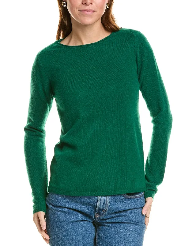 Sports outdoor style sofiacashmere Relaxed Crewneck Cashmere Sweater