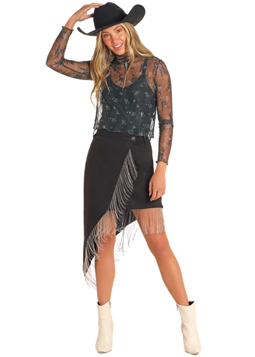 End Of The Year New Products Women's Rock & Roll Cowgirl Skirt #BW69D04923