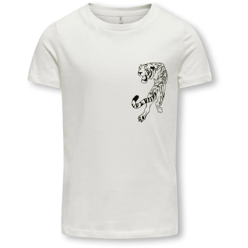 New Season Series Exquisite Embroidery kids ONLY Cloud Dancer Tiger Stars Anna Life Boxy T-Shirt New Season Series Exquisite Embroidery kids ONLY Cloud Dancer Tiger Stars Anna Life Boxy T-Shirt