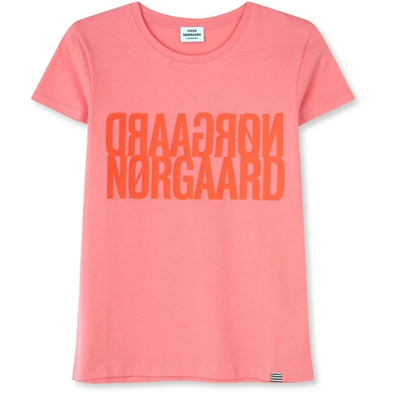 Advanced Customization Fashion Style Mads Nørgaard Single Organic Tuvina T-Shirt Shell Pink Advanced Customization Fashion Style Mads Nørgaard Single Organic Tuvina T-Shirt Shell Pink