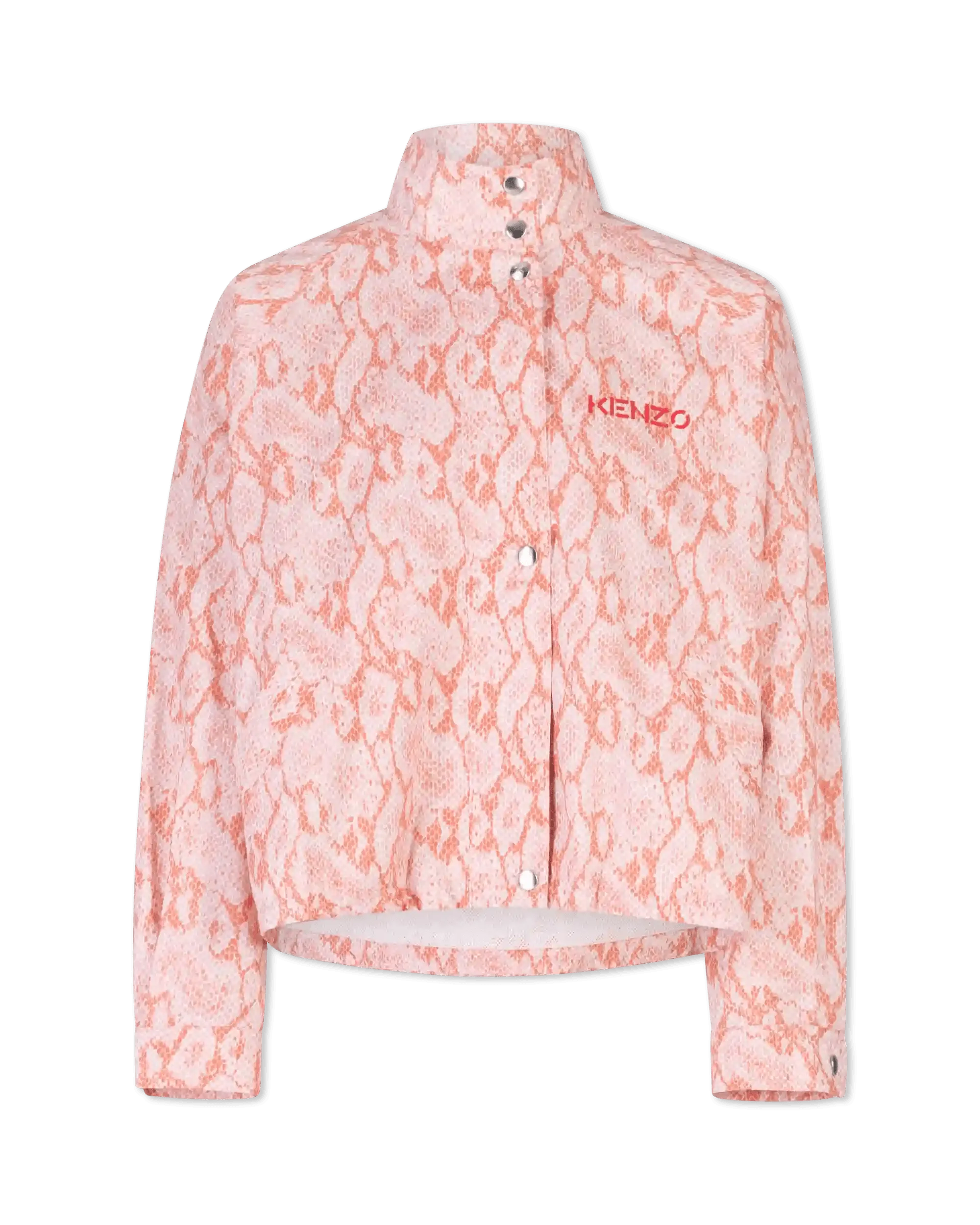 Exquisite Embroidery Simple Style Snakeskin Printed Blouson Jacket