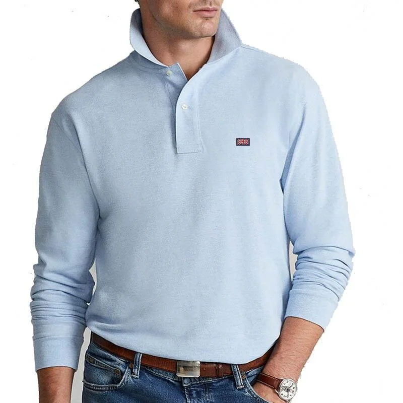Sports And Leisure Comfortable And Versatile Embroidered Logo Men Polo Shirt