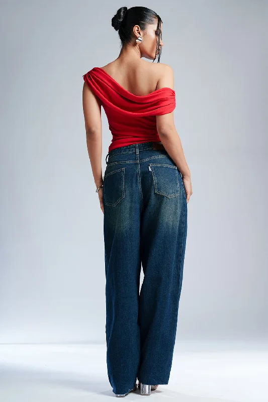 Trendy and versatile Sapphire Night Balloon Fit Jeans