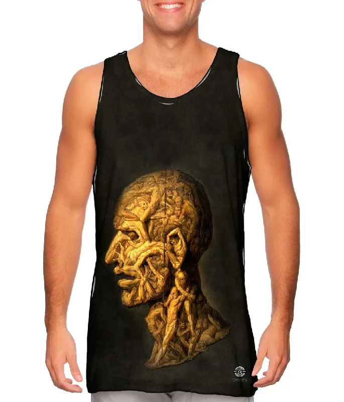 Personalized Design Classic Retro Giuseppe Arcimboldo - "Head Of A Man Composed Of Nude Figures Wrestling" (1929) Personalized Design Classic Retro Giuseppe Arcimboldo - "Head Of A Man Composed Of Nude Figures Wrestling" (1929)