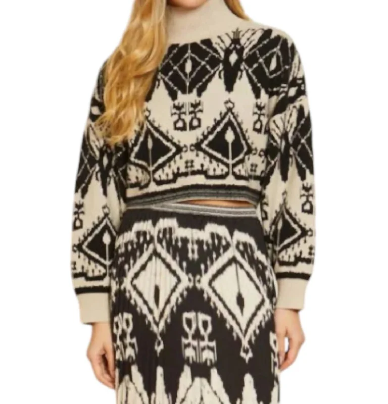 Alice style Maeva Sweater In Ikat Tapestry