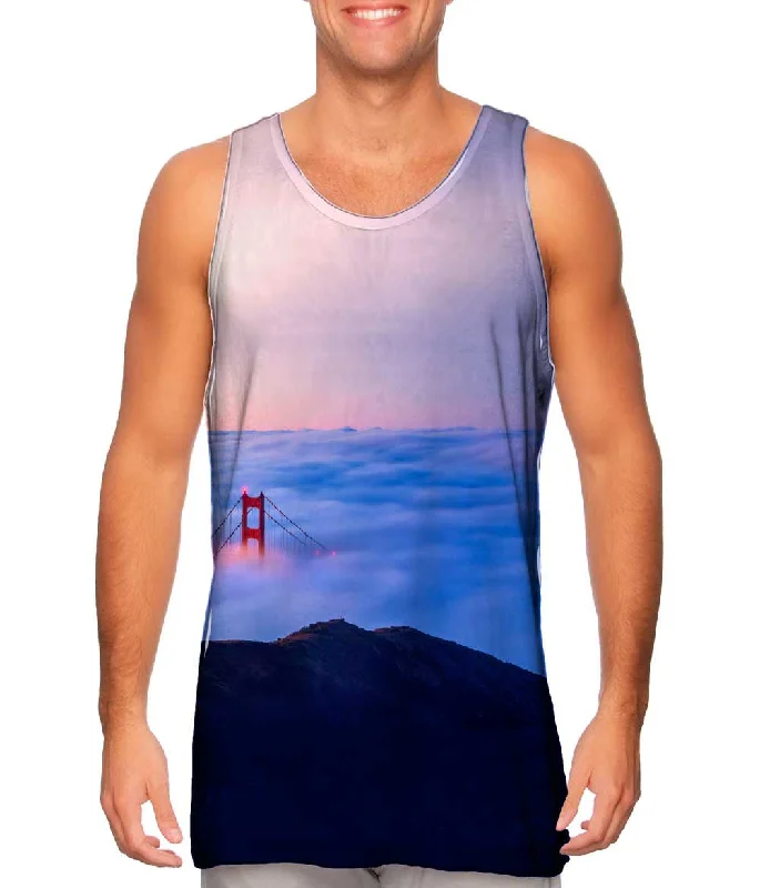 Personalized Design Classic Retro Golden Gate Bridge From Marin Headlands At Sunrise