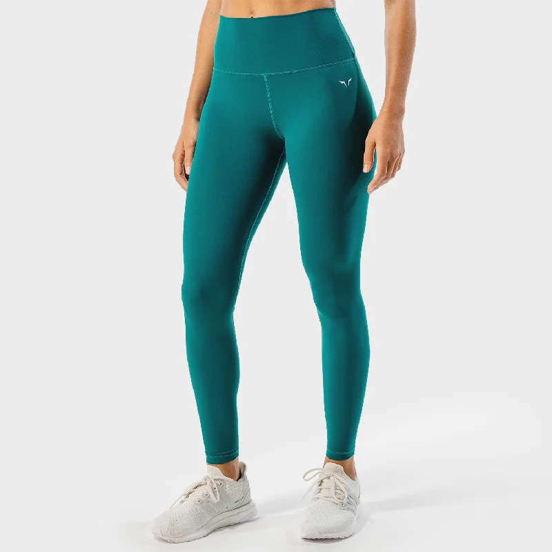 Sports Fitness Style Core Agile Leggings - Teal