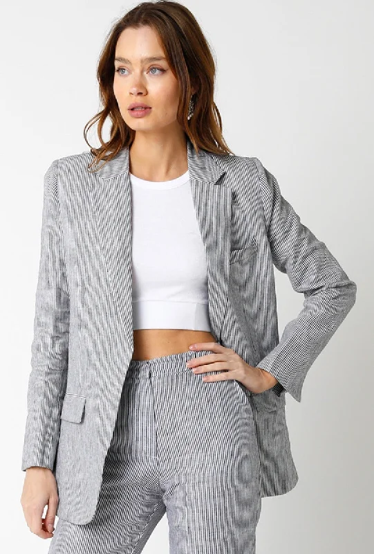 High-quality Styles Playful Style Pocketed Blazer