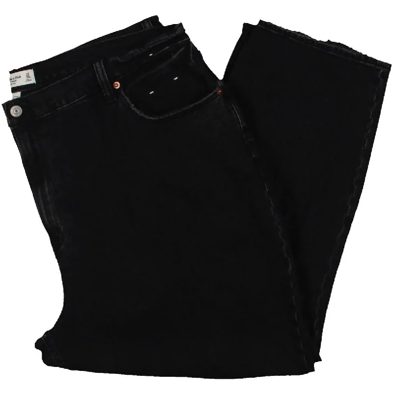 Fashionable And Versatile Personalized Design Abercrombie & Fitch Womens Plus Curve Love Ultra High Rise Straight Leg Jeans